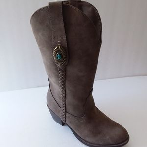 Rampage Malissa Brown Cowgirl BootsTurquoise Stone